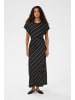 Soaked in Luxury Kleid SLMarcela Feminine Form in Black W White Stripes