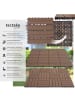 tectake Terrassenfliesen Tegulas 31 x 31 x 2,2 cm, braun
