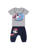 Denokids Zweiteiler Sloth in grau