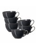 Ritzenhoff & Breker 6er Set Kaffeetassen Toledo 220 ml in dunkelgrau