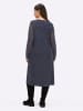 sheego Blumenkleid in tiefblau-bedruckt