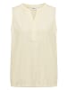 Cecil Seersucker Stripe Top in Light Buttermilk Yellow