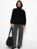 SASSYCLASSY Oversize Rollkragenpullover in Schwarz