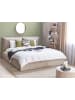Beliani Doppelbett BAJONNA in Beige - (W) 204 x (H) 102 x (L) 235 cm