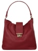 Samantha Look Shopper echt Leder in bordeaux