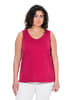 Ulla Popken Strick-Top in dunkle himbeere