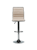 Beliani 2er-Set Drehhocker LUCERNE in Beige/Silber