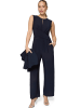 Zero  Jumpsuit mit Wickeloptik in Deep Sky