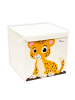 Intirilife Aufbewahrungsbox mit Deckel Kinder kompatibel mit Kallax Regalen in Tiger