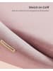 SONGMICS Bürostuhl Lenna in Pastellrosa - (B)60 x (H)(80-90) x (T)60 cm