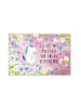 Mr. & Mrs. Panda Puzzle Einhorn Mann mit Spruch in Rot Pastell