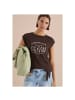 Cecil T-Shirt in brown cacao