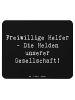 Mr. & Mrs. Panda Mauspad Spruch Freiwilliger Held mit Spruch in Schwarz