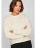 Vila Jumper round neck long sleeves soft sweatshirt look in Creme