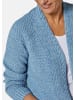 GOLDNER Zeitlose Strickjacke in Grobstrick in jeansblau / melange