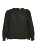 KAFFE curve Langarm-Bluse KClio in Black Deep