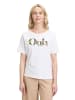 Betty Barclay Basic Shirt mit Placement in White/Beige