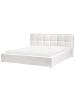 Beliani Doppelbett BASTON in Weiß - (W) 212 x (H) 94 x (L) 227 cm