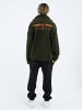 COFI 1453 Fleecejacke Money Oversize in Dunkelgrün