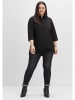 sheego Longbluse in schwarz