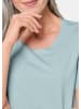 GOLDNER Shirt Gepflegtes Shirt in formstabiler Ware in bleu