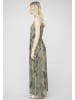 Cloud5ive Cloud5ive 2-Layered Maxi-Dress Tropical Print in green