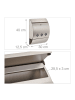 relaxdays Briefkasten in Silber