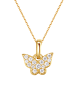 Dear Me Kette 585 Gold Schmetterling Anhänger in Gold