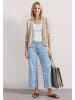Street One Langarm Jacke im Strick-Look mit Glitzer in Clay Sand
