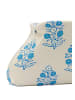 Sookie Women Clutch in Beige Blue