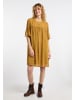 DreiMaster Damen Kleid in Dunkelgelb Mehrfarbig