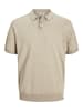 Jack & Jones Gestricktes Polo in White Pepper 4