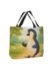 Mr. & Mrs. Panda Tote Bag Pinguin Marienkäfer Design ohne Spruch in Weiß