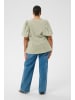 KAFFE curve Kurzarm-Bluse KCkarlia Loose fit in Seagrass
