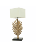 Licht-Erlebnisse Tischlampe (B)24.5 x (L)24.5 x (H)69 cm in Holz (Natur) Weiß