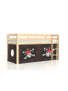 58 aufm Kessel KINDERBETT Karolina 210x114x106 Massivholz Natur Textilset Caribian