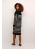 Kaffe Kleid KAjuno Regular fit in Black/ feather melange stripe