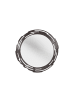 Giner y Colomer Runder Spiegel mit flachem Metallrahmen in Bronze