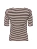 Zero  T-Shirt in schoko ecru
