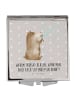 Mr. & Mrs. Panda Handtaschenspiegel quadratisch Bär Seifenblasen... in Grau Pastell