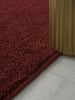 KADIMA DESIGN Teppich Kurzflor Waschbar Einfarbig MAIN Strapazierfähig OEKO-TEX in Rot
