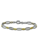 SilberDream 925 Silber, vergoldet (Gelbgold 333 Damen SilberDream Armbänder Oval ca. 18,5cm