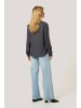 Kaffe Langarm-Bluse KAcalinda Regular fit in Black Oyster