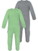 Normani Outdoor Sports 2x MERINO Babystrampler Levin in Grün/Grau