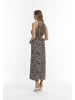 faina Maxikleid Mit Leoprint in Beige Leo