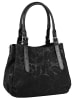 Samantha Look Handtasche echt Leder in schwarz