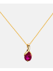 Diamant L'éternel Halskette aus 585 Gelbgold mit Rubin
