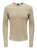 Only&Sons Dünner Langarm Strickpullover Rundhals Basic Sweater ONSPANTER in Beige