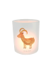 Mr. & Mrs. Panda Laterne Glas Sternzeichen Steinbock ohne Spruch in Transparent