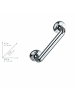 Wenko Wandhaltegriff Secura Chrom 30 cm, Wandhaltegriff Mod. Secura Chrom 30 cm in Chrom
